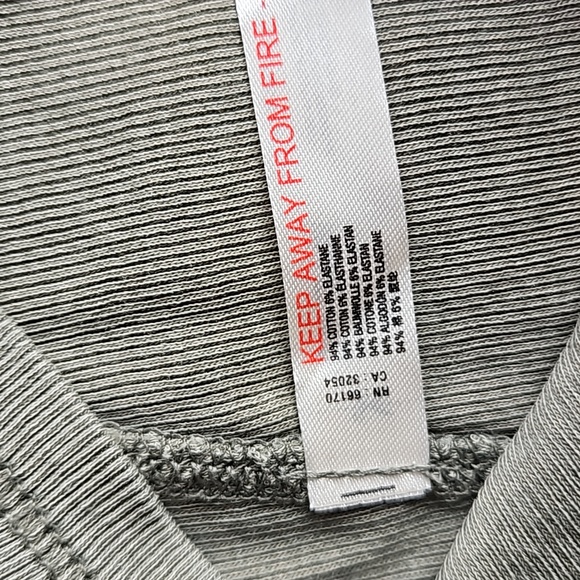 Free People U Neck Tank Army Dust Size M - Picture 5 of 8